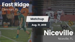 Matchup: East Ridge vs. Niceville  2018
