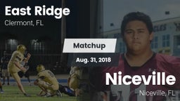 Matchup: East Ridge vs. Niceville  2018