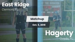 Matchup: East Ridge vs. Hagerty  2018