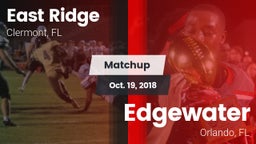 Matchup: East Ridge vs. Edgewater  2018