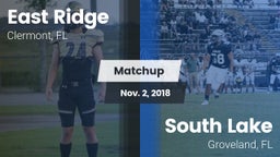 Matchup: East Ridge vs. South Lake  2018