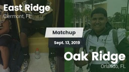 Matchup: East Ridge vs. Oak Ridge  2019