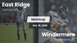 Matchup: East Ridge vs. Windermere  2020