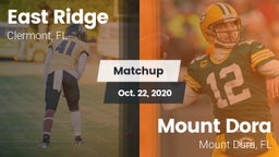 Matchup: East Ridge vs. Mount Dora  2020