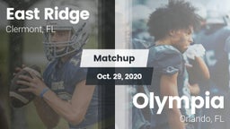 Matchup: East Ridge vs. Olympia  2020