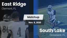 Matchup: East Ridge vs. South Lake  2020