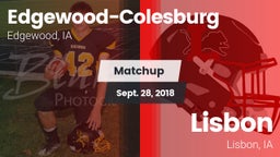 Matchup: Edgewood-Colesburg vs. Lisbon  2018