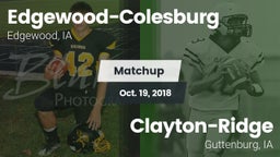 Matchup: Edgewood-Colesburg vs. Clayton-Ridge  2018