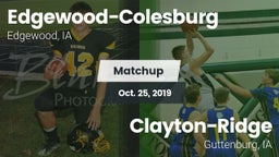 Matchup: Edgewood-Colesburg vs. Clayton-Ridge  2019