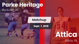 Matchup: Parke Heritage vs. Attica  2018