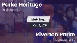 Matchup: Parke Heritage vs. Riverton Parke  2018