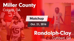 Matchup: Miller County vs. Randolph-Clay  2016