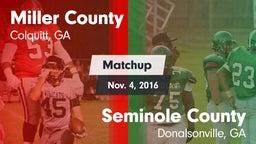 Matchup: Miller County vs. Seminole County  2016