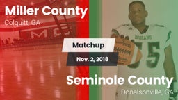 Matchup: Miller County vs. Seminole County  2018