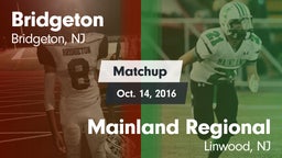 Matchup: Bridgeton vs. Mainland Regional  2016