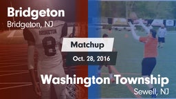 Matchup: Bridgeton vs. Washington Township  2016