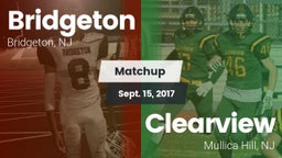 Matchup: Bridgeton vs. Clearview  2017