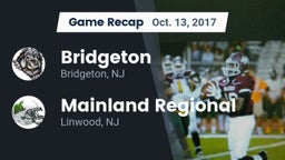 Recap: Bridgeton  vs. Mainland Regional  2017