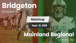Matchup: Bridgeton vs. Mainland Regional  2018
