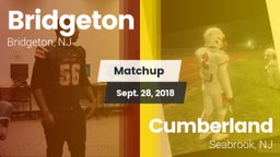 Matchup: Bridgeton vs. Cumberland  2018