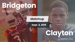 Matchup: Bridgeton vs. Clayton  2019