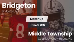 Matchup: Bridgeton vs. Middle Township  2020