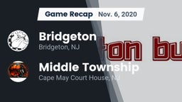 Recap: Bridgeton  vs. Middle Township  2020