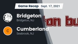Recap: Bridgeton  vs. Cumberland  2021