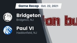 Recap: Bridgeton  vs. Paul VI  2021