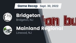 Recap: Bridgeton  vs. Mainland Regional  2022