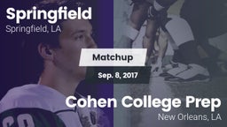 Matchup: Springfield vs. Cohen College Prep 2017