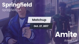 Matchup: Springfield vs. Amite  2017