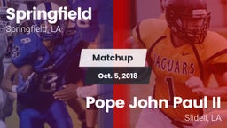 Matchup: Springfield vs. Pope John Paul II 2018