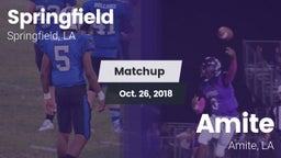 Matchup: Springfield vs. Amite  2018