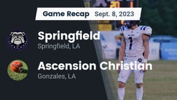 Recap: Springfield  vs. Ascension Christian  2023