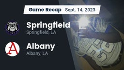Recap: Springfield  vs. Albany  2023