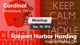 Matchup: Cardinal vs. Fairport Harbor Harding  2016