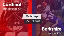 Matchup: Cardinal vs. Berkshire  2016