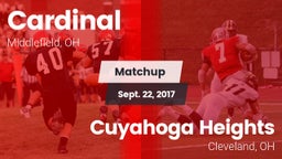 Matchup: Cardinal vs. Cuyahoga Heights  2017