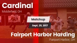 Matchup: Cardinal vs. Fairport Harbor Harding  2017