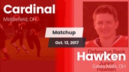 Matchup: Cardinal vs. Hawken  2017