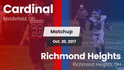 Matchup: Cardinal vs. Richmond Heights  2017