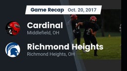 Recap: Cardinal  vs. Richmond Heights  2017