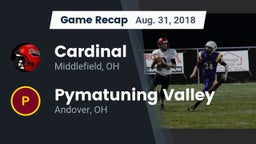 Recap: Cardinal  vs. Pymatuning Valley  2018