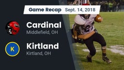 Recap: Cardinal  vs. Kirtland  2018