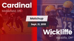 Matchup: Cardinal vs. Wickliffe  2018