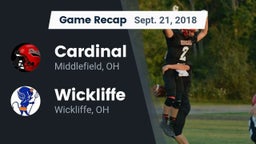 Recap: Cardinal  vs. Wickliffe  2018