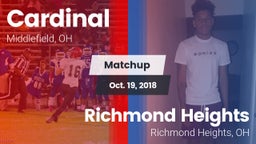 Matchup: Cardinal vs. Richmond Heights  2018