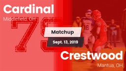 Matchup: Cardinal vs. Crestwood  2019