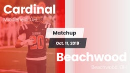 Matchup: Cardinal vs. Beachwood  2019